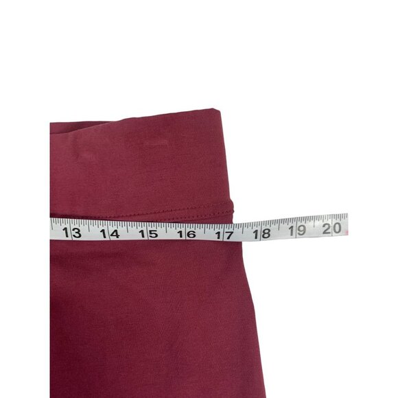 Adidas Women's Burgundy Workout Shorts - Picture 6 of 7